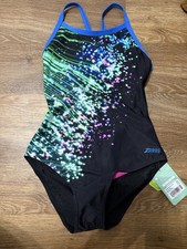 Zoggs BNWT Neon Sparkle