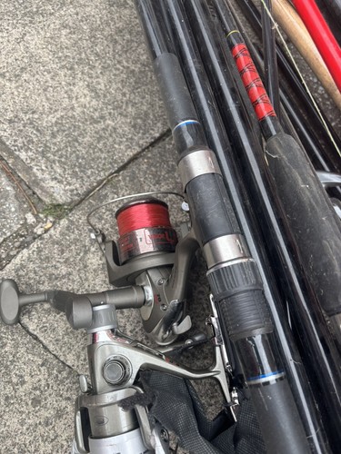Joblot fishing rods and 2 - fishing,