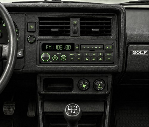 Vintage classic car - vintage, radio
