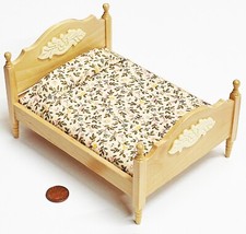 Dolls House Double Bed Pine