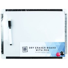 White Board & Pen Set 4 Piece - Drawing Board Small Mini Whiteboard Kids Drywipe