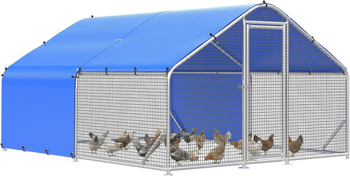Large metal chicken coop run - coop,
