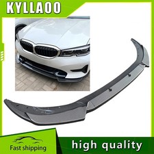 Front Bumper Lip Splitter For BMW 3 Series G20 G21 320i 2019-2022 Carbon color