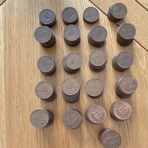 British halfpenny coins - halfpenny,