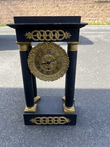 Victorian french boulle clock - victorian,