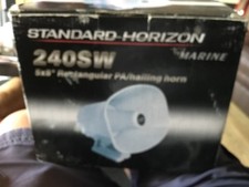 Standard Horizon 240SW - 5" x 8" Rectangular Loud Hailer Horn, used , vgc.