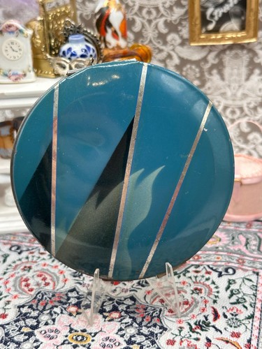 Vintage art deco blue - vintage, enamel