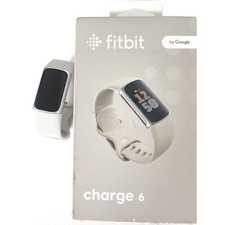 Fitbit Charge 6 Fitness Tracker GPS Bluetooth Heart Rate Smartwatch Lunar White1
