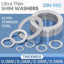 Shim Washers 0.1mm / 0.2mm /