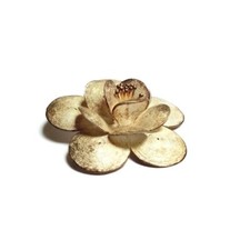 Silver Filigree Flower brooch vintage fine Wire Handmade Sterling 925 Wedding