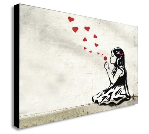 Loves banksy canvas - banksy,