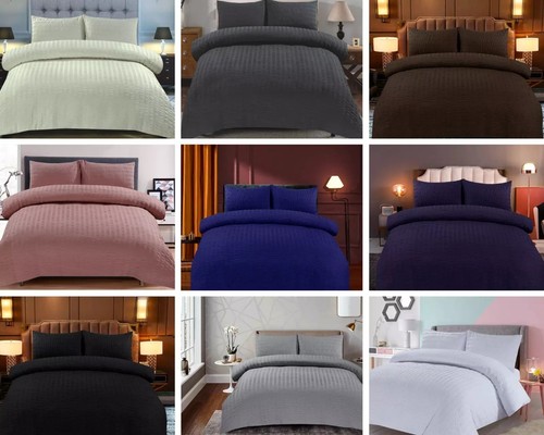 Seersucker duvet set - seersucker, –