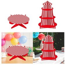 Carnival Cupcake Stand Serving Tray Platter Desk Unique Circular Cake Holder for