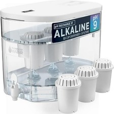 pH Recharge 1F or 3F Alkaline Countertop Dispenser-3.3 Gallons 3 Filters