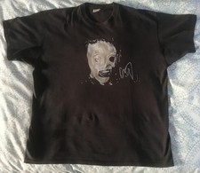 Rare & Vintage Slipknot Corey Taylor T shirt 2009, Hand Painted, Signed 2020.