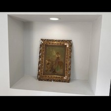 Victorian crystoleum painting