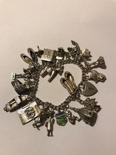 Vintage Silver Charm Bracelet