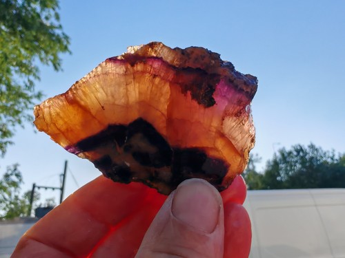 Blue john fluorite raw - blue, crystal