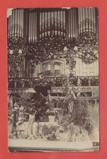 PLYMOUTH UNKNOWN NONCONFORMIST / METHODIST CHAPEL HARVEST FESTIVAL ? RP POSTCARD