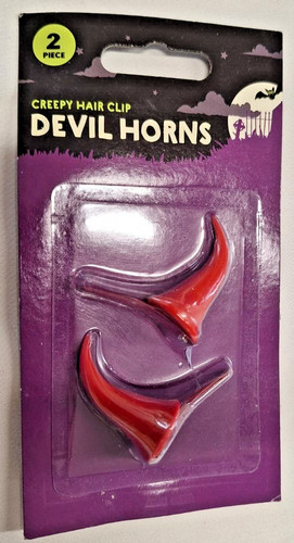 Devil horns hair clips - horns,