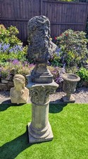 ZEUS GREEK SKY THUNDER GOD GARDEN ORNAMENT ENGLISH STONE - DELIVERY AVAILABLE