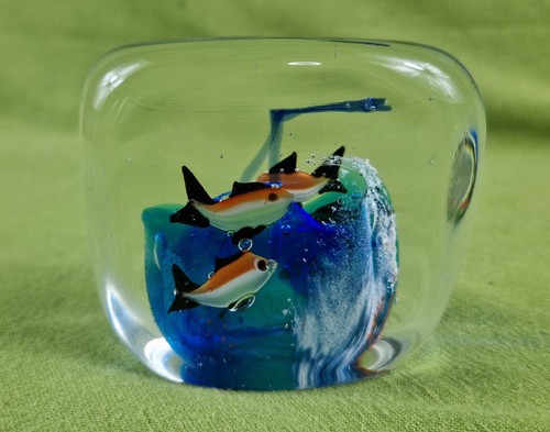 Vintage murano style aquatic - vintage,