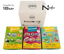 Set of 3 Boxes Kids Jigsaw