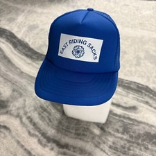 Vintage 90's Motestyle East Riding Sacks Blue Adjustable Mesh Trucker Cap