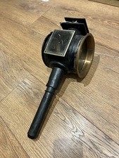 Antique Carriage Lantern Black Metal Case