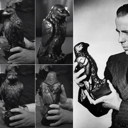 The maltese falcon statue - maltese, prop
