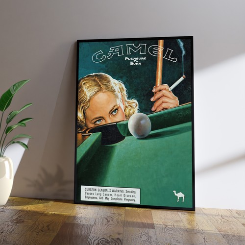 Camel cigarette poster a2 - poster,