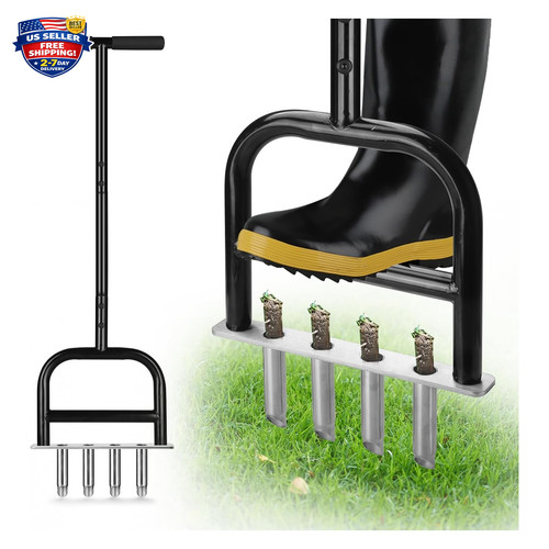 Manual lawn aerator - tool, with