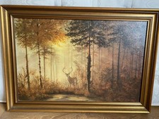 Gerald Coulson Framed Print The Quiet Forest Signed