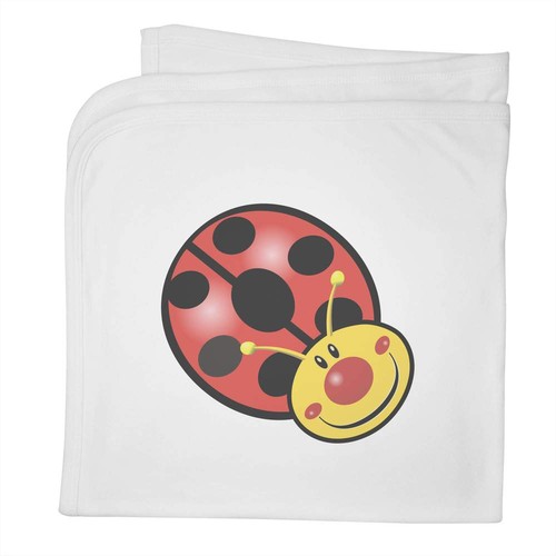 Happy ladybird baby blanket - 'happy, ladybird'