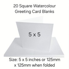 20 x Watercolour Blank