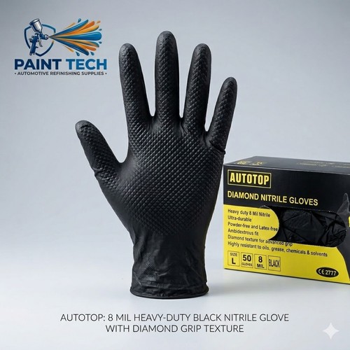 Mil black nitrile diamond - 8,