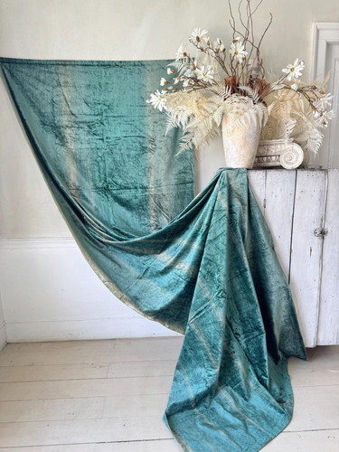 7yds vintage french - vintage, velvet