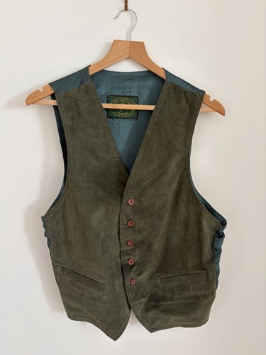 Vintage suede leather green - vintage,