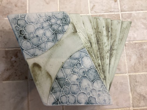 Vintage carn pottery fan vase - carn,