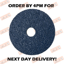 4.5'' FIBRE DISC BLUE ZIRCONIUM 115MM SANDING PAD P 36,60,80,120 GRIT INOX METAL