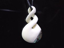 Maori Double Twist Inlaid Paua