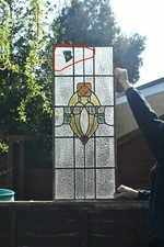 1930s antique stained - , glass