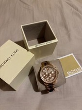 Michael Kors watch mk6322 two toned, leopard print, good condition, 
