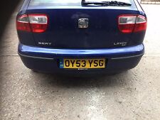 SEAT LEON MK1. REAR BUMPER IN METALlIC BLUE COLOUR CODE LS5S 