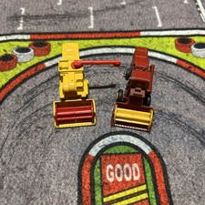 Matchbox Combine Harvester Vintage Bundle 2 Machines Red / Yellow - Job Lot