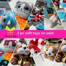 2pc Cute Plush Animal Stuffed