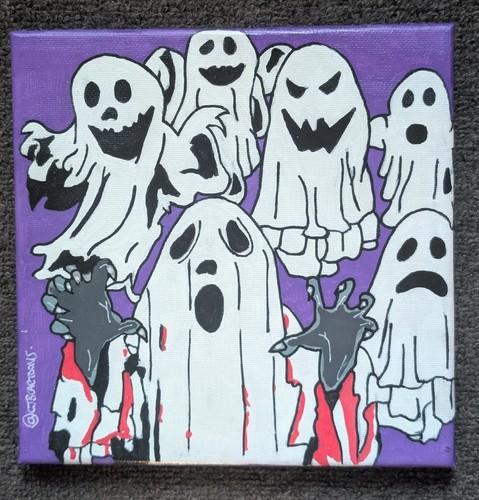 Original acrylic art canvas - acrylic,