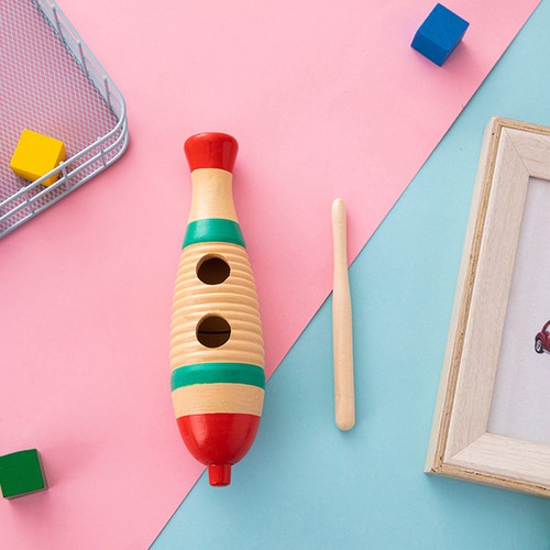 Percussion wood guiro toy - wood,