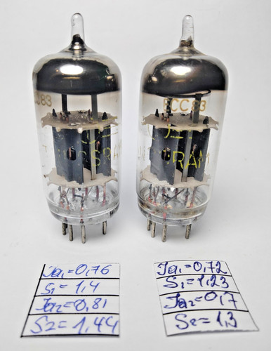 Pcs used ecc83 12ax7 - used, /12ax7/