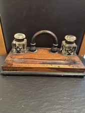 Antique Desk Stand Inkwell